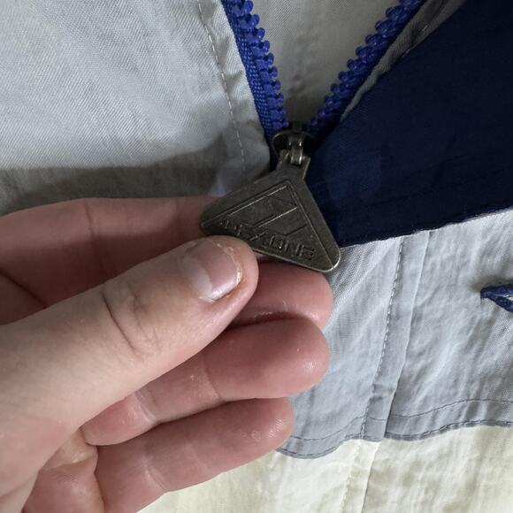 Vintage Dallas Cowboys Jacket Pullover Mens Medium Blue White Autograph - Picture 9 of 16